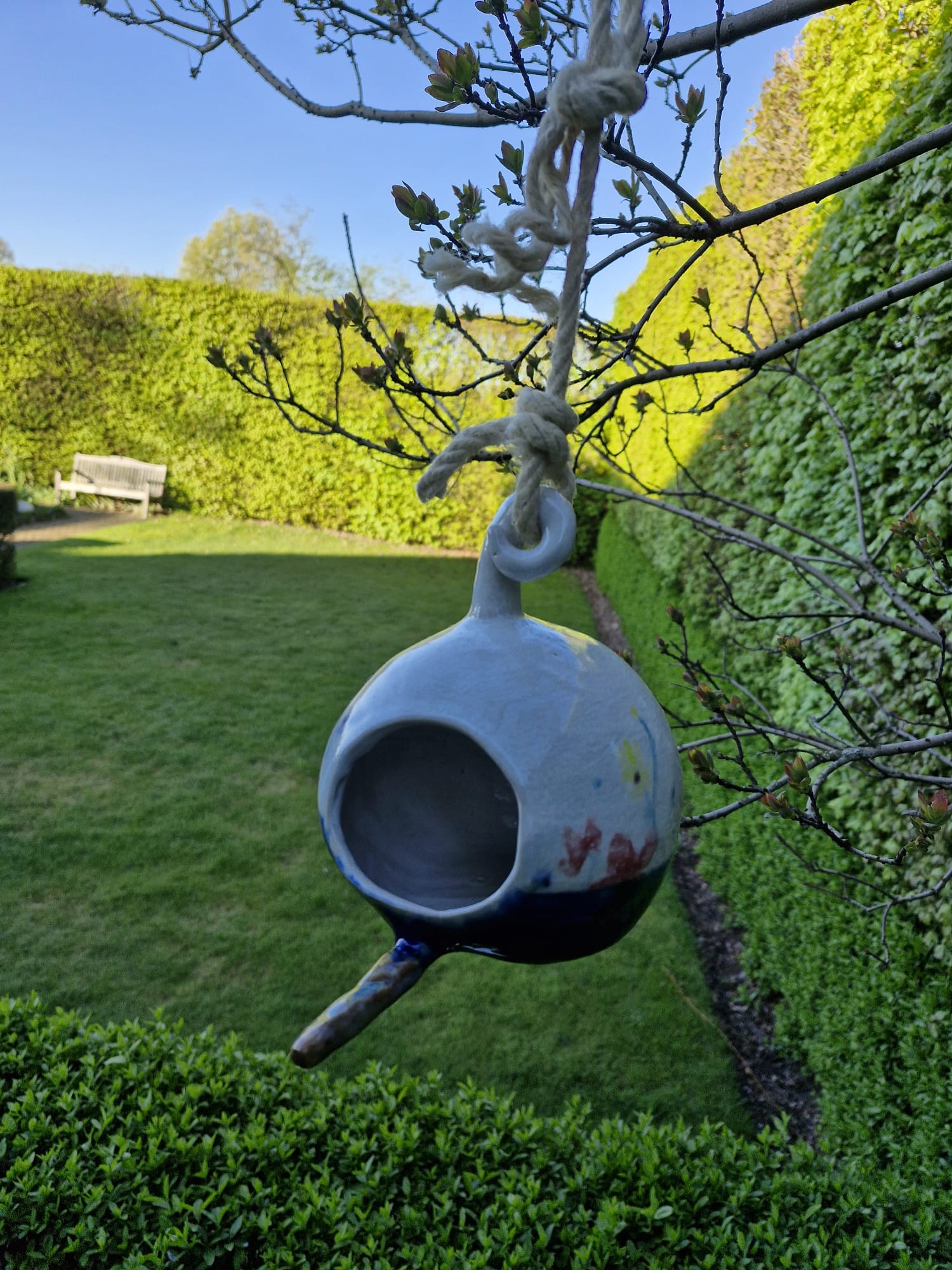 Vogelhuisje keramiek