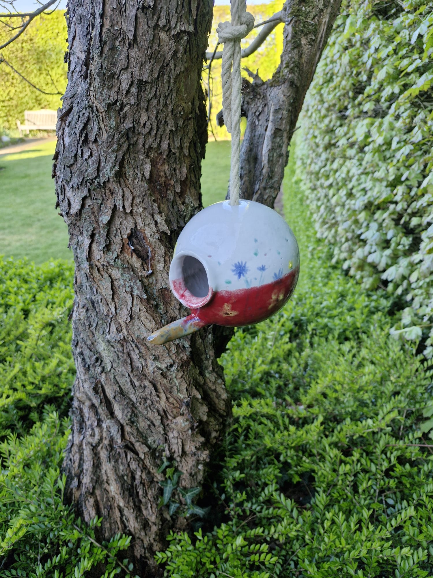 Vogelhuisje keramiek