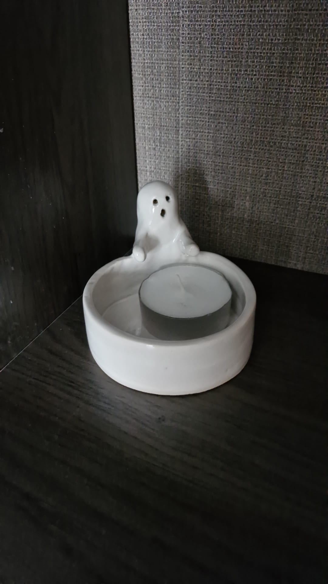 Theelicht houder spookje