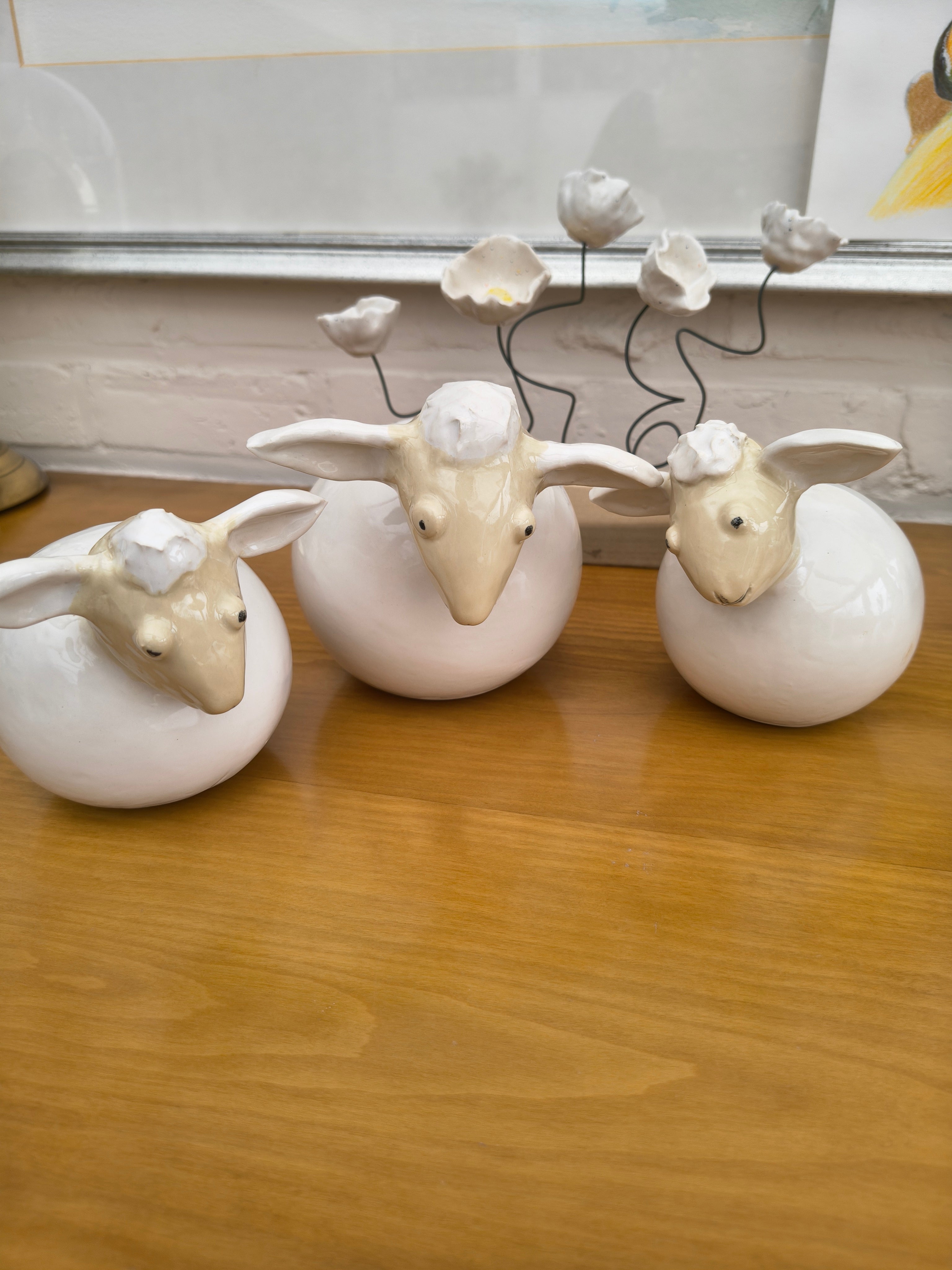 Keramieken schaap groot