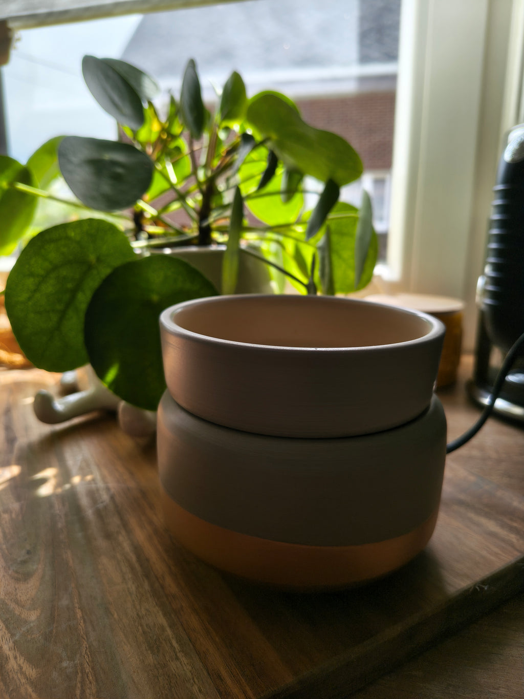 Elektrische waxbrander "Midas" - mintgroen met brons